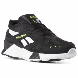 Adidasy Damskie Reebok Aztrek Czarne/Białe/Żółte PL 73YPSTJ